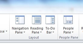 Outlook 2010 Layout