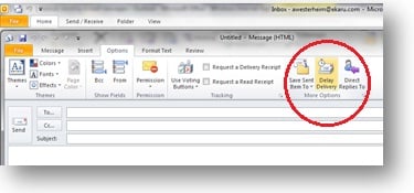 Outlook2010 Delay Delivery