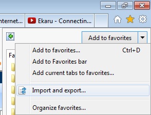 Import to Favorites