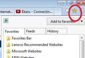 IE Favorites