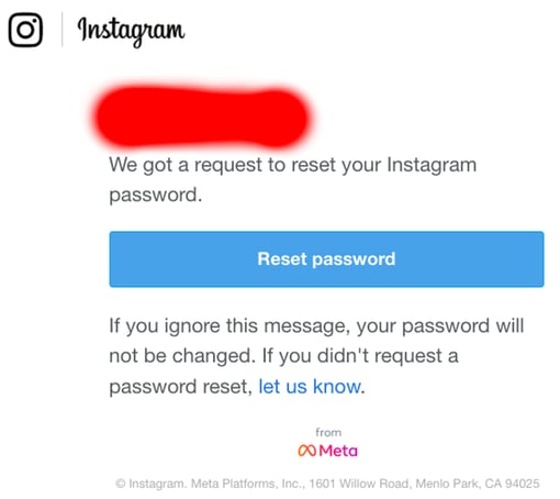 Ekau Blog-Instagram Password Reset Phishing
