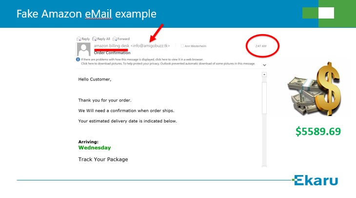 Fake Amazon eMail