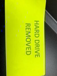 Hard Drive Removed