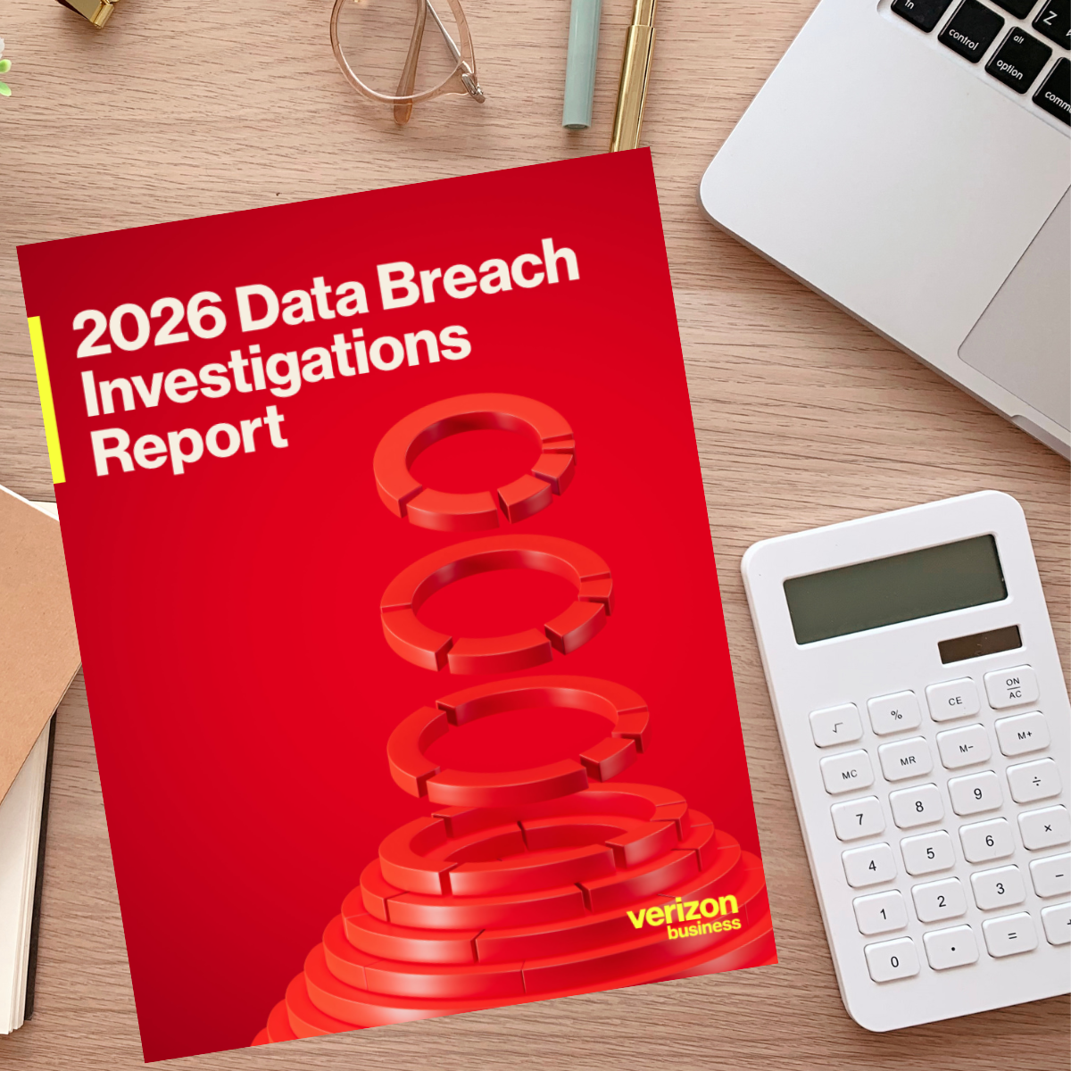 Verizon 2026 DBIR Report on Desk