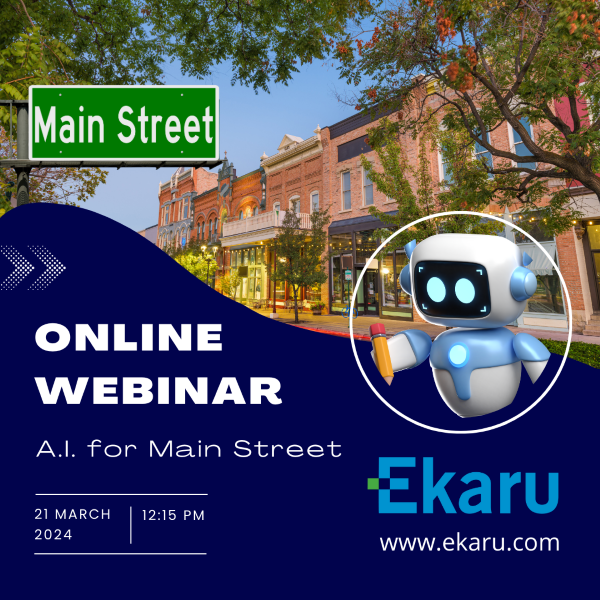 Ekaru Lunch & Learn - A.I. for Main Street