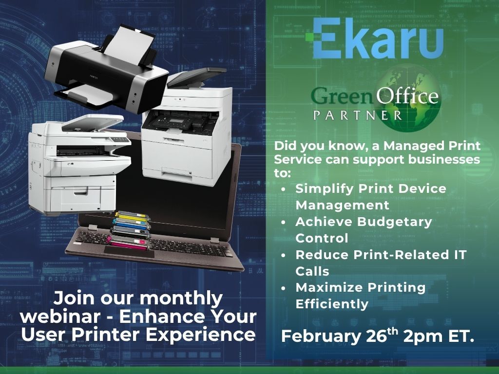 Enhancing Your User Printer Experience Webinar
