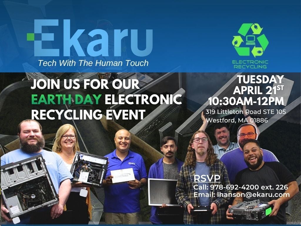 Join Ekaru For Electronic Recycling: Earth Day Edition