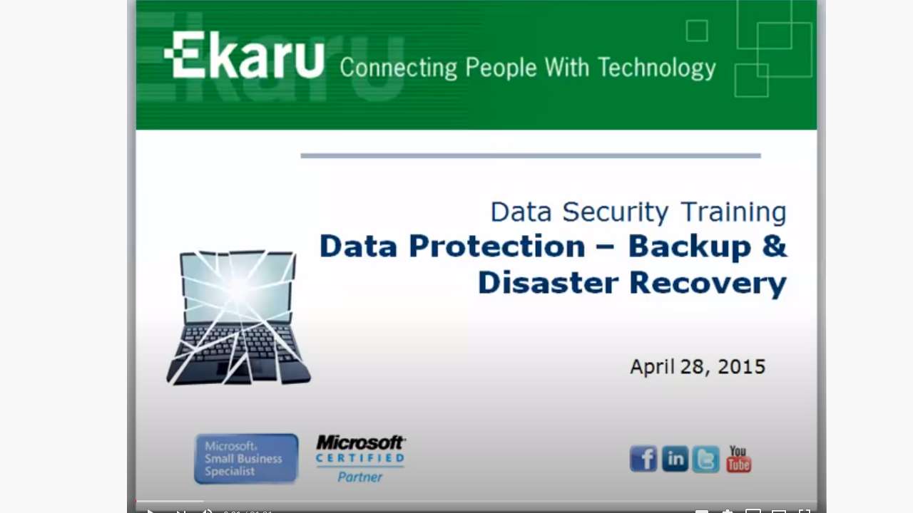Data Protection: Backup & Disaster Recovery by Ekaru