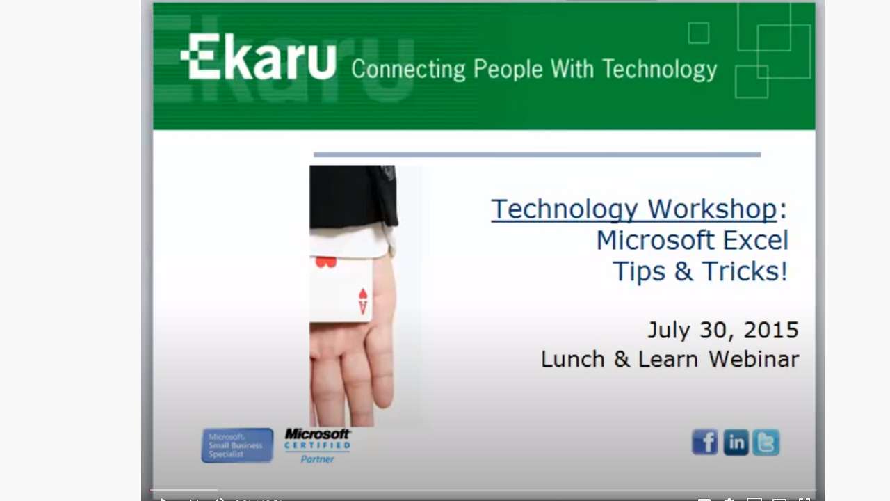 17 Microsoft Excel Tips and Tricks for your business by Ekaru